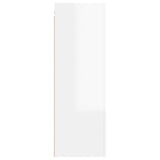 NNEVL TV Cabinet High Gloss White 30.5x30x90 cm Chipboard