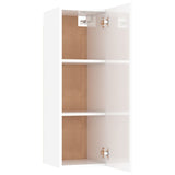 NNEVL TV Cabinet High Gloss White 30.5x30x90 cm Chipboard