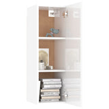 NNEVL TV Cabinets 2 pcs High Gloss White 30.5x30x90 cm Chipboard