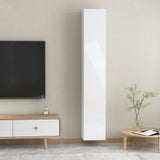 NNEVL TV Cabinets 2 pcs High Gloss White 30.5x30x90 cm Chipboard