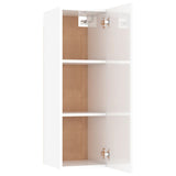 NNEVL TV Cabinets 2 pcs High Gloss White 30.5x30x90 cm Chipboard
