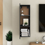 NNEVL TV Cabinet High Gloss Black 30.5x30x90 cm Chipboard