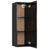 NNEVL TV Cabinet High Gloss Black 30.5x30x90 cm Chipboard