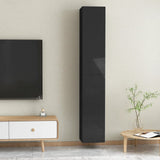 NNEVL TV Cabinets 2 pcs High Gloss Black 30.5x30x90 cm Chipboard