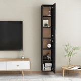 NNEVL TV Cabinets 2 pcs High Gloss Black 30.5x30x90 cm Chipboard