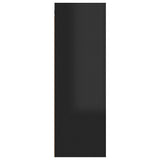NNEVL TV Cabinets 2 pcs High Gloss Black 30.5x30x90 cm Chipboard