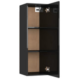 NNEVL TV Cabinets 2 pcs High Gloss Black 30.5x30x90 cm Chipboard