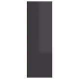 NNEVL TV Cabinet High Gloss Grey 30.5x30x90 cm Chipboard