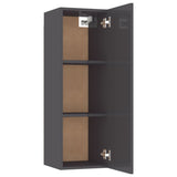 NNEVL TV Cabinet High Gloss Grey 30.5x30x90 cm Chipboard