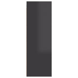 NNEVL TV Cabinets 2 pcs High Gloss Grey 30.5x30x90 cm Chipboard