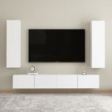 NNEVL TV Cabinet White 30.5x30x110 cm Chipboard