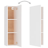 NNEVL TV Cabinets 2 pcs White 30.5x30x110 cm Chipboard