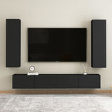 NNEVL TV Cabinet Black 30.5x30x110 cm Chipboard