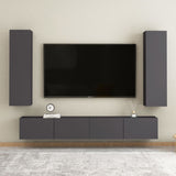 NNEVL TV Cabinet Grey 30.5x30x110 cm Chipboard