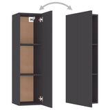 NNEVL TV Cabinet Grey 30.5x30x110 cm Chipboard