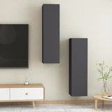 NNEVL TV Cabinets 2 pcs Grey 30.5x30x110 cm Chipboard