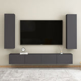 NNEVL TV Cabinets 2 pcs Grey 30.5x30x110 cm Chipboard