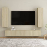 NNEVL TV Cabinet Sonoma Oak 30.5x30x110 cm Chipboard