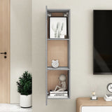 NNEVL TV Cabinet Concrete Grey 30.5x30x110 cm Chipboard