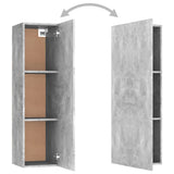 NNEVL TV Cabinets 2 pcs Concrete Grey 30.5x30x110 cm Chipboard