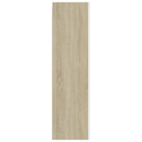 NNEVL TV Cabinet White and Sonoma Oak 30.5x30x110 cm Chipboard