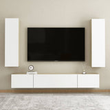NNEVL TV Cabinets 2 pcs White and Sonoma Oak 30.5x30x110 cm Chipboard