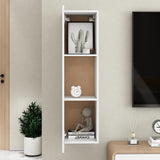 NNEVL TV Cabinet High Gloss White 30.5x30x110 cm Chipboard