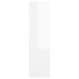 NNEVL TV Cabinet High Gloss White 30.5x30x110 cm Chipboard
