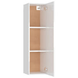 NNEVL TV Cabinet High Gloss White 30.5x30x110 cm Chipboard