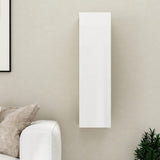 NNEVL TV Cabinet High Gloss White 30.5x30x110 cm Chipboard
