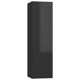 NNEVL TV Cabinet High Gloss Black 30.5x30x110 cm Chipboard