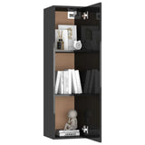 NNEVL TV Cabinet High Gloss Black 30.5x30x110 cm Chipboard