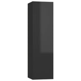 NNEVL TV Cabinets 2 pcs High Gloss Black 30.5x30x110 cm Chipboard