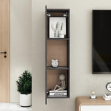 NNEVL TV Cabinet High Gloss Grey 30.5x30x110 cm Chipboard