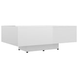 NNEVL Coffee Table High Gloss White 85x55x31 cm Chipboard