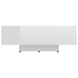 NNEVL Coffee Table High Gloss White 85x55x31 cm Chipboard