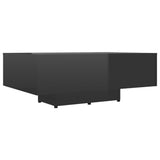 NNEVL Coffee Table High Gloss Black 85x55x31 cm Chipboard
