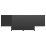 NNEVL Coffee Table High Gloss Black 85x55x31 cm Chipboard