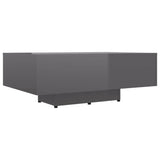 NNEVL Coffee Table High Gloss Grey 85x55x31 cm Chipboard