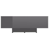 NNEVL Coffee Table High Gloss Grey 85x55x31 cm Chipboard