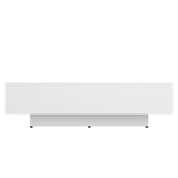 NNEVL Coffee Table White 115x60x31 cm Chipboard