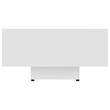 NNEVL Coffee Table White 115x60x31 cm Chipboard