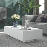 NNEVL Coffee Table White 115x60x31 cm Chipboard
