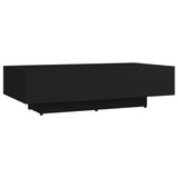 NNEVL Coffee Table Black 115x60x31 cm Chipboard