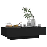 NNEVL Coffee Table Black 115x60x31 cm Chipboard