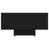 NNEVL Coffee Table Black 115x60x31 cm Chipboard