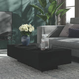 NNEVL Coffee Table Black 115x60x31 cm Chipboard