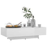 NNEVL Coffee Table High Gloss White 115x60x31 cm Chipboard