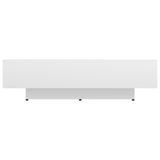 NNEVL Coffee Table High Gloss White 115x60x31 cm Chipboard