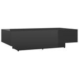 NNEVL Coffee Table High Gloss Black 115x60x31 cm Chipboard